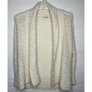 Akemi + Kin Sweater Cardigan XS Cream Long Sleeve Open Front Cotton Blend